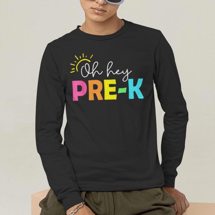 Oh Hey Pre-k Shirt Back To School Teachers Students Men's Long Sleeve T-Shirt, funny gift Oh Hey Pre-k Shirt Back To School Teachers Students Men's Long Sleeve T-Shirt, funny gift