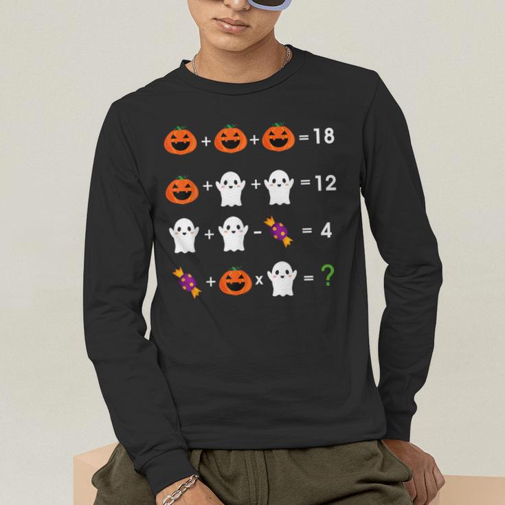Order Of Operations Halloween Quiz Math Teacher For Men Women Kids Men's Long Sleeve T-Shirt, funny gift Order Of Operations Halloween Quiz Math Teacher For Men Women Kids Men's Long Sleeve T-Shirt, funny gift
