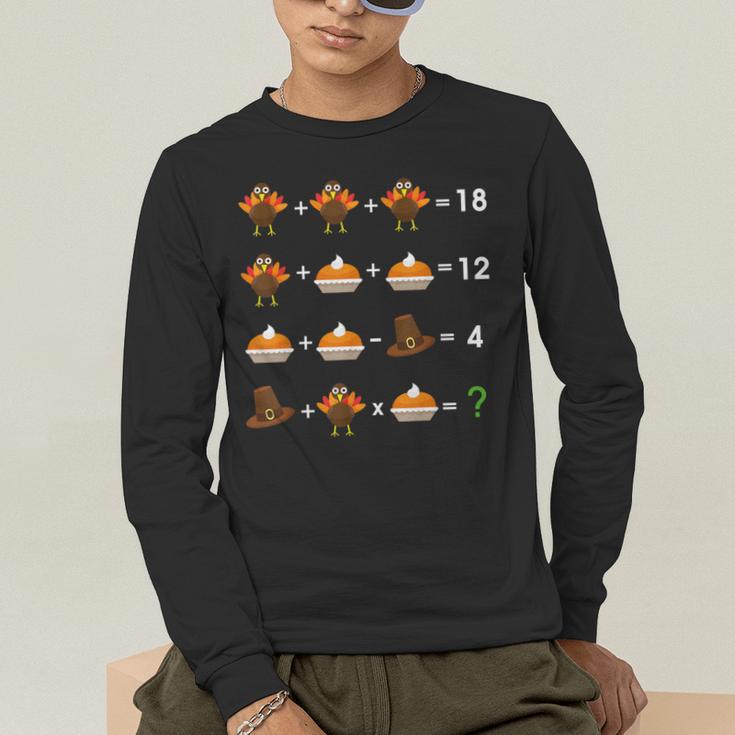 Order Of Operations Thanksgiving Quiz Math Teacher Men's Long Sleeve T-Shirt, funny gift Order Of Operations Thanksgiving Quiz Math Teacher Men's Long Sleeve T-Shirt, funny gift