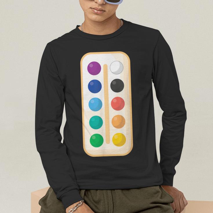Paint Palette ArtSet Halloween Costume For Teachers Students For Men Women Kids Men's Long Sleeve T-Shirt, funny gift