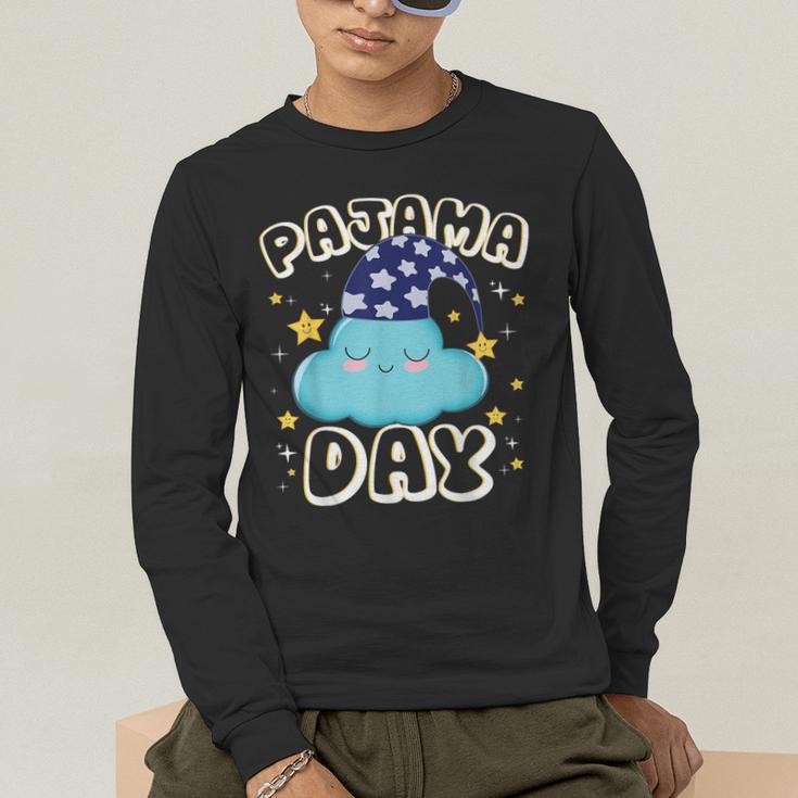 Pajama Day School Spirit Week Fun Cloud Teacher Student Men's Long Sleeve T-Shirt, funny gift