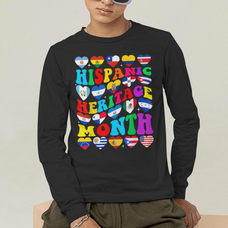 Hispanic Heritage Month 2025 Latino Puerto Rico Teacher Kids Men's Long Sleeve T-Shirt, funny gift