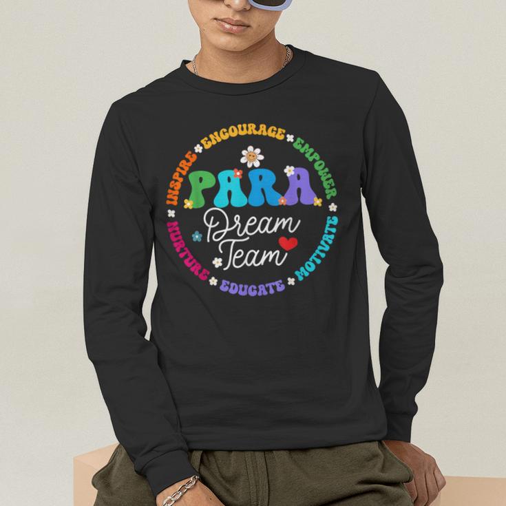 PARA Dream Team Teacher Paraprofessional Paraeducator Men's Long Sleeve T-Shirt, funny gift PARA Dream Team Teacher Paraprofessional Paraeducator Men's Long Sleeve T-Shirt, funny gift