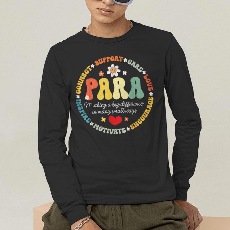 Paras Make It Possible Paraprofessional Teacher Assistant Men's Long Sleeve T-Shirt, funny gift Paras Make It Possible Paraprofessional Teacher Assistant Men's Long Sleeve T-Shirt, funny gift