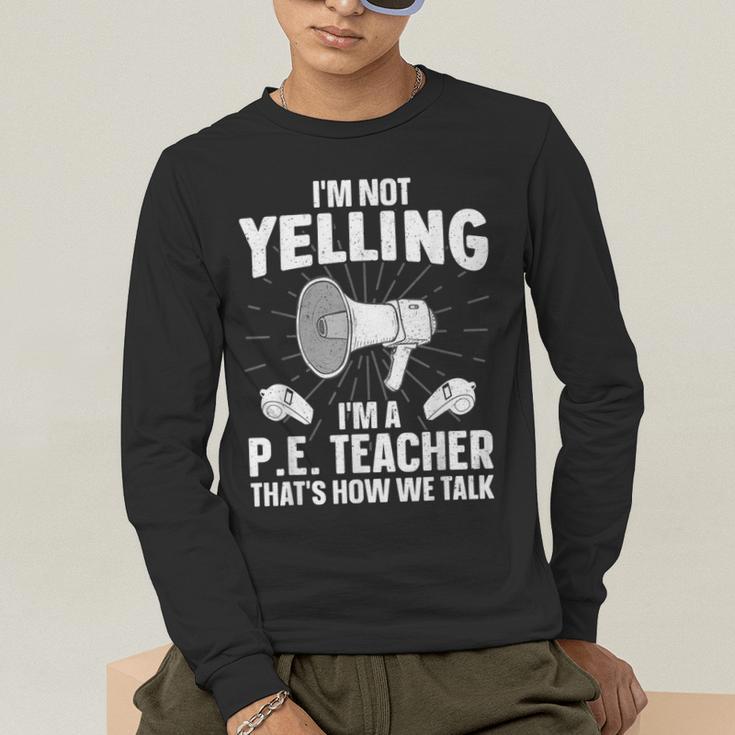 PE Teacher Art For Men Women Gym Teacher Physical Education Men's Long Sleeve T-Shirt, funny gift PE Teacher Art For Men Women Gym Teacher Physical Education Men's Long Sleeve T-Shirt, funny gift