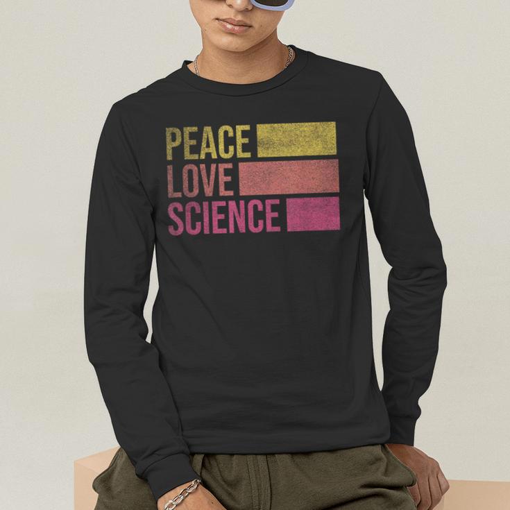 Peace Love Science Lovers Math Chemistry Teacher Men's Long Sleeve T-Shirt, funny gift Peace Love Science Lovers Math Chemistry Teacher Men's Long Sleeve T-Shirt, funny gift