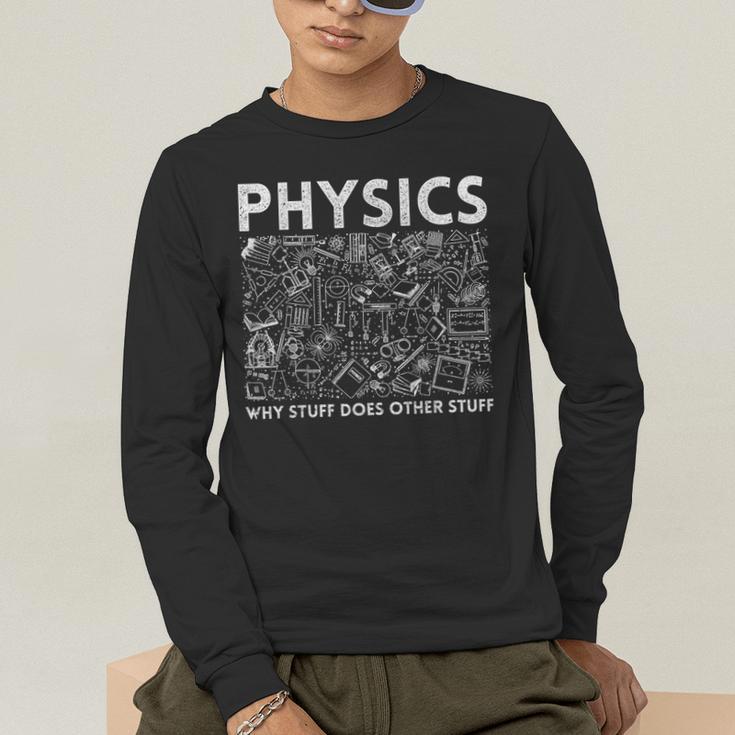 Physicist Science Teacher Physics Men's Long Sleeve T-Shirt, funny gift