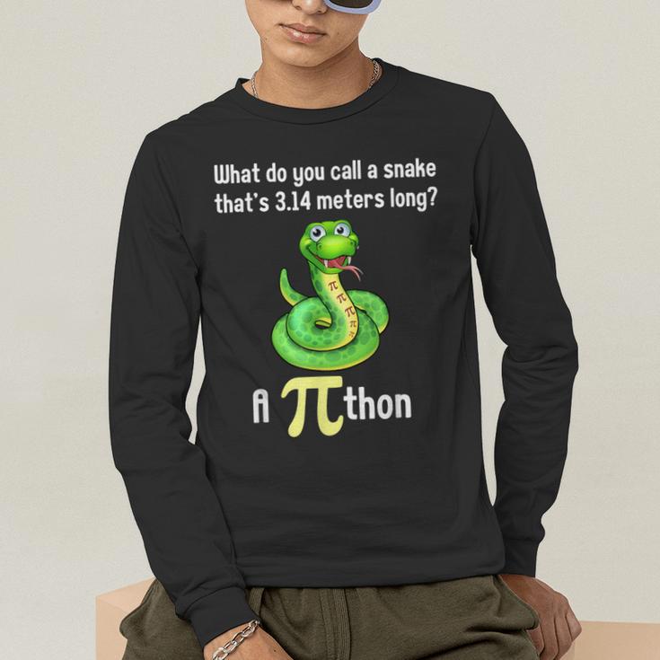 Pi Day Puns Pithon Math Teacher Jokes Women Men Kids Men's Long Sleeve T-Shirt, funny gift Pi Day Puns Pithon Math Teacher Jokes Women Men Kids Men's Long Sleeve T-Shirt, funny gift