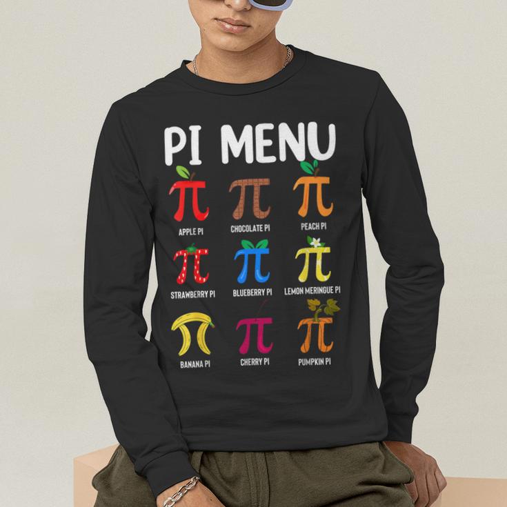 Pi Menu 314 Pi Symbol Math Teacher Happy Pi Day Men's Long Sleeve T-Shirt, funny gift Pi Menu 314 Pi Symbol Math Teacher Happy Pi Day Men's Long Sleeve T-Shirt, funny gift