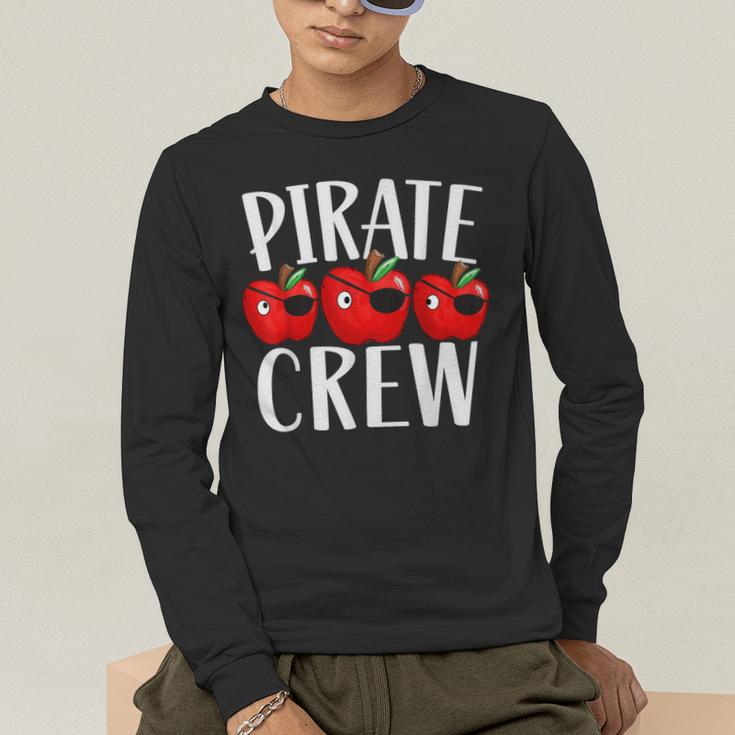 Pirate Crew Pirate Teacher Team Squad Talk Like A Pirate Day For Men Women Kids Men's Long Sleeve T-Shirt, funny gift Pirate Crew Pirate Teacher Team Squad Talk Like A Pirate Day For Men Women Kids Men's Long Sleeve T-Shirt, funny gift