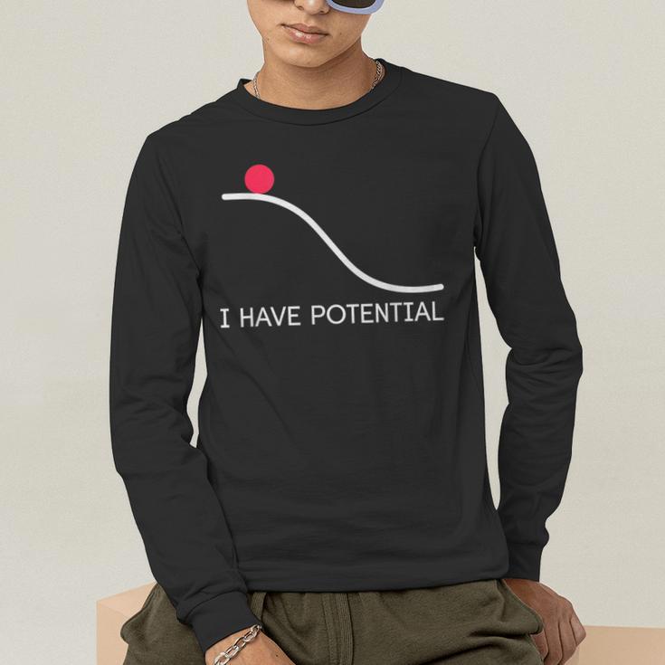 I Have Potential Energy Physics Science Teachers Men's Long Sleeve T-Shirt, funny gift I Have Potential Energy Physics Science Teachers Men's Long Sleeve T-Shirt, funny gift