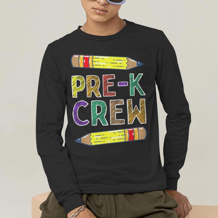 Pre-K Crew PreK Teachers Back To School Men's Long Sleeve T-Shirt, funny gift Pre-K Crew PreK Teachers Back To School Men's Long Sleeve T-Shirt, funny gift