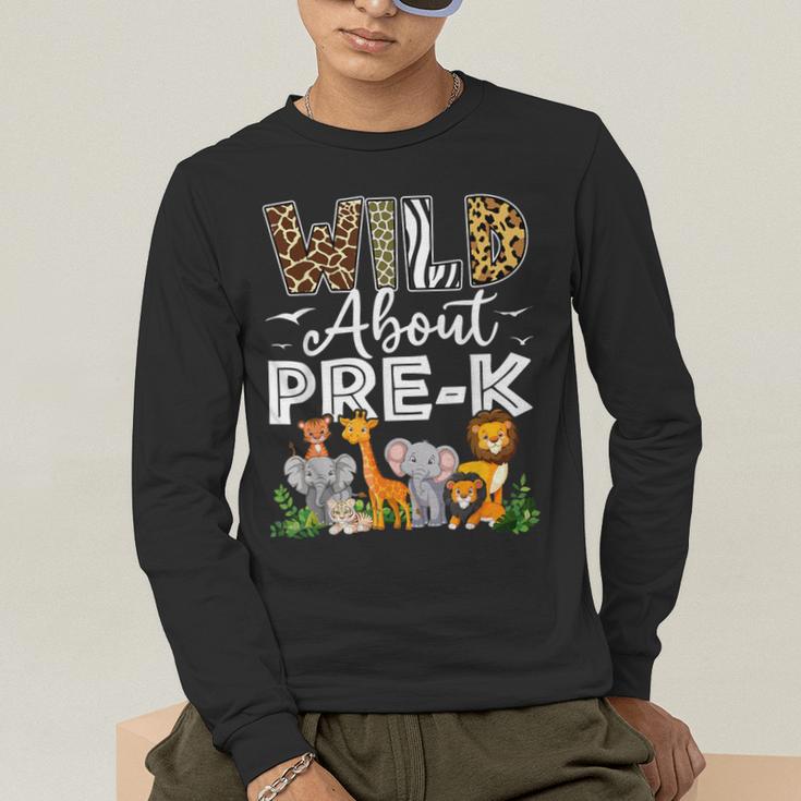 Pre-k Teacher Kids Back To School Wild About Pre-k Men's Long Sleeve T-Shirt, funny gift Pre-k Teacher Kids Back To School Wild About Pre-k Men's Long Sleeve T-Shirt, funny gift