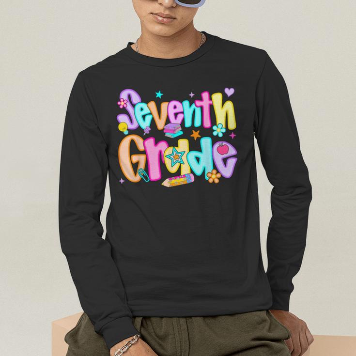 Preppy Seventh Grade Back To School 7th Grade Teachers Girls Men's Long Sleeve T-Shirt, funny gift Preppy Seventh Grade Back To School 7th Grade Teachers Girls Men's Long Sleeve T-Shirt, funny gift