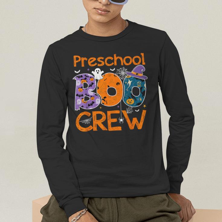 Preschool Boo Crew Preschool Halloween Teacher Kids Men's Long Sleeve T-Shirt, funny gift Preschool Boo Crew Preschool Halloween Teacher Kids Men's Long Sleeve T-Shirt, funny gift