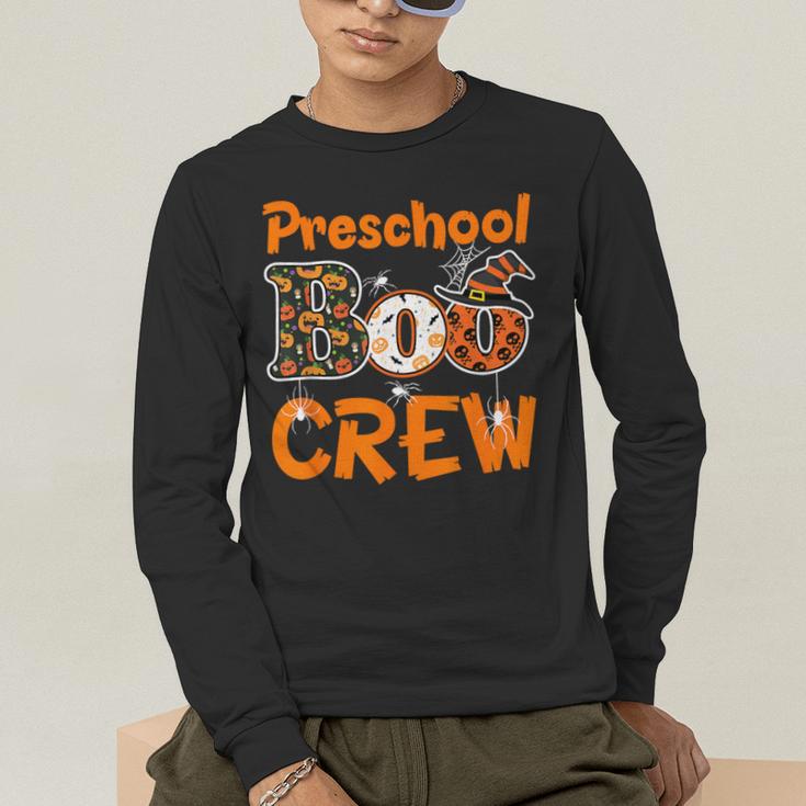 Preschool Boo Crew Halloween Teachers Students Costume Men's Long Sleeve T-Shirt, funny gift Preschool Boo Crew Halloween Teachers Students Costume Men's Long Sleeve T-Shirt, funny gift