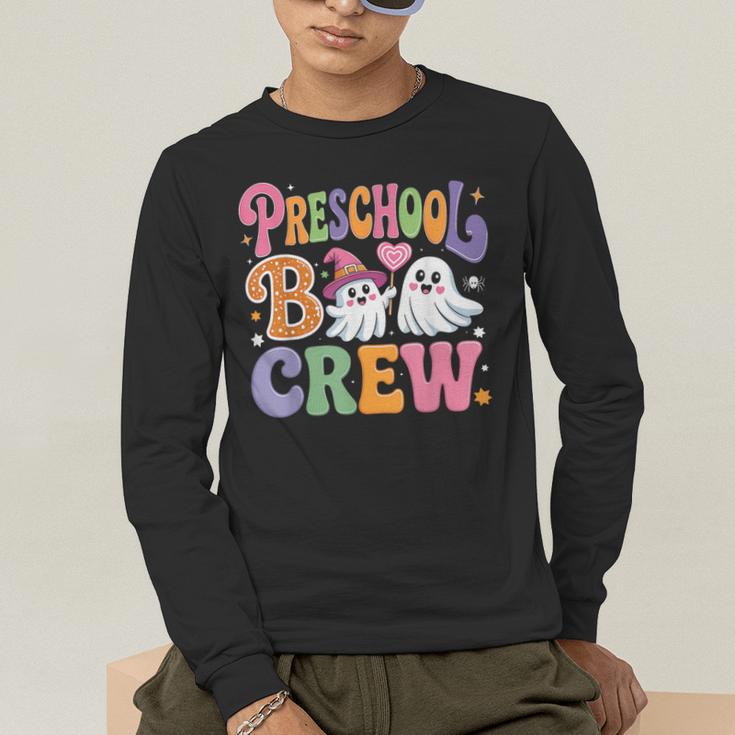 Preschool Boo Crew Preschool Teacher Student Halloween Men's Long Sleeve T-Shirt, funny gift Preschool Boo Crew Preschool Teacher Student Halloween Men's Long Sleeve T-Shirt, funny gift