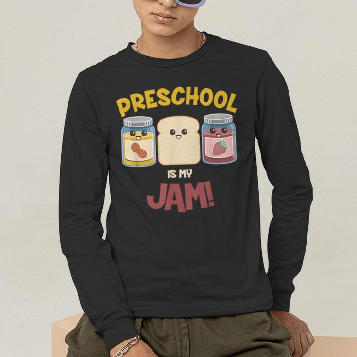 Preschool Is My Jam Teacher Shirt Men's Long Sleeve T-Shirt, funny gift Preschool Is My Jam Teacher Shirt Men's Long Sleeve T-Shirt, funny gift