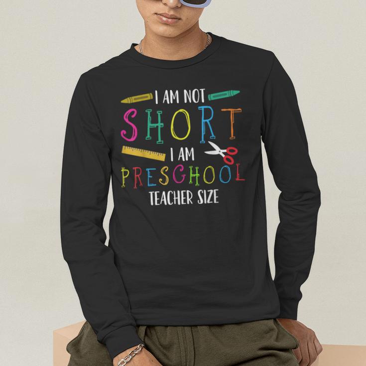 Preschool Teacher Short Pre-K Teacher Men's Long Sleeve T-Shirt, funny gift Preschool Teacher Short Pre-K Teacher Men's Long Sleeve T-Shirt, funny gift