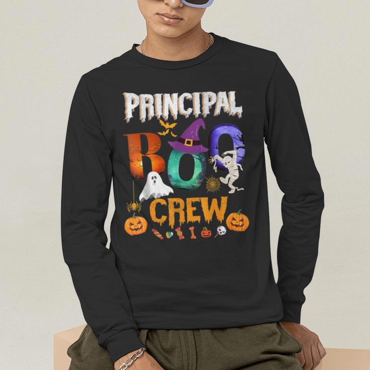 Principal Boo Crew Teacher Student Halloween Costume For Men Women Kids Men's Long Sleeve T-Shirt, funny gift Principal Boo Crew Teacher Student Halloween Costume For Men Women Kids Men's Long Sleeve T-Shirt, funny gift