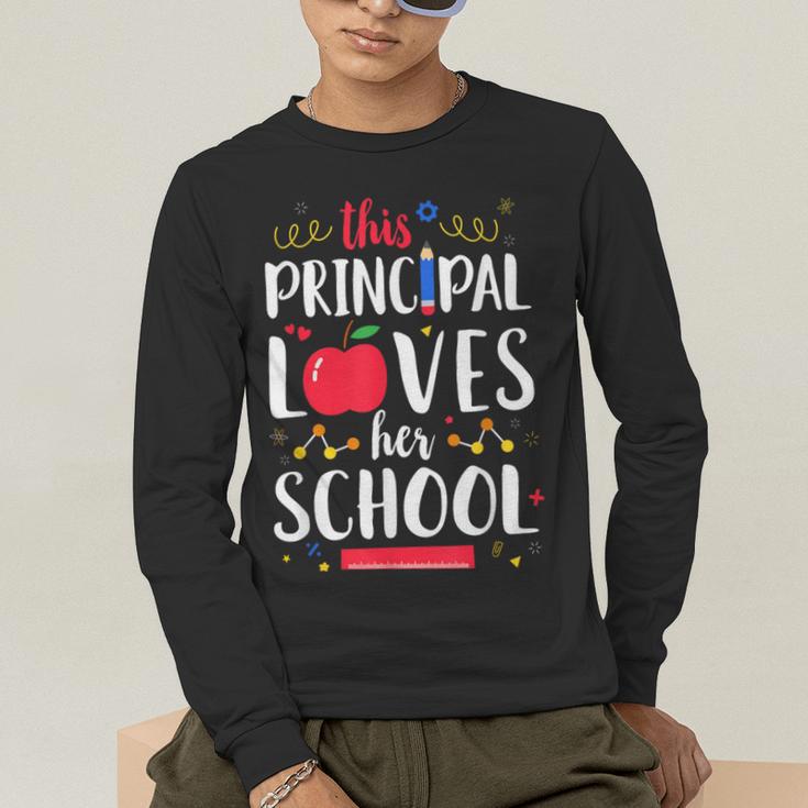 This Principal Loves Her School Teacher Appreciation Men's Long Sleeve T-Shirt, funny gift This Principal Loves Her School Teacher Appreciation Men's Long Sleeve T-Shirt, funny gift