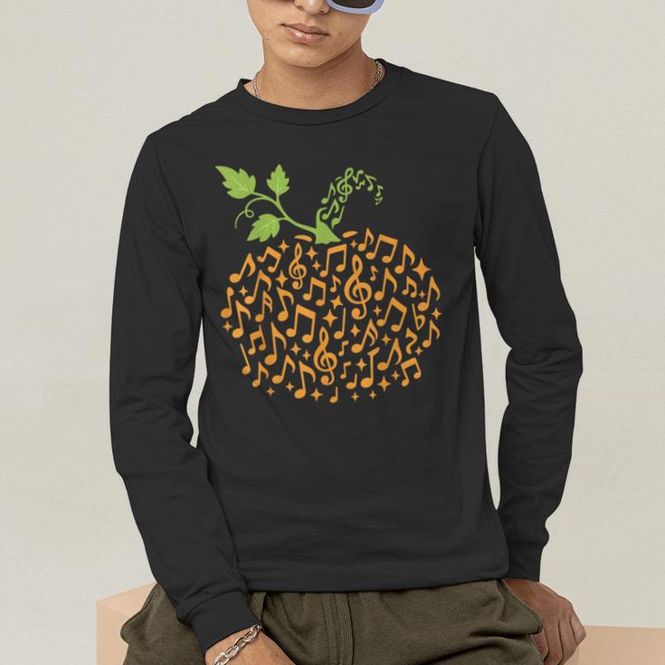 Pumpkin Music Notes Fall Teacher Autumn Halloween Men's Long Sleeve T-Shirt, funny gift Pumpkin Music Notes Fall Teacher Autumn Halloween Men's Long Sleeve T-Shirt, funny gift