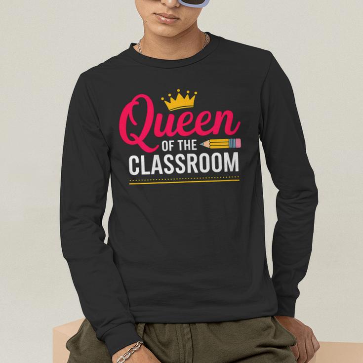 Queen Of The Classroom Teacher Men's Long Sleeve T-Shirt, funny gift