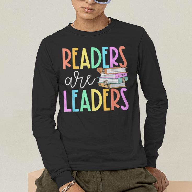 Readers Are Leaders Reading Book Lovers Teacher Women Kids Men's Long Sleeve T-Shirt, funny gift Readers Are Leaders Reading Book Lovers Teacher Women Kids Men's Long Sleeve T-Shirt, funny gift