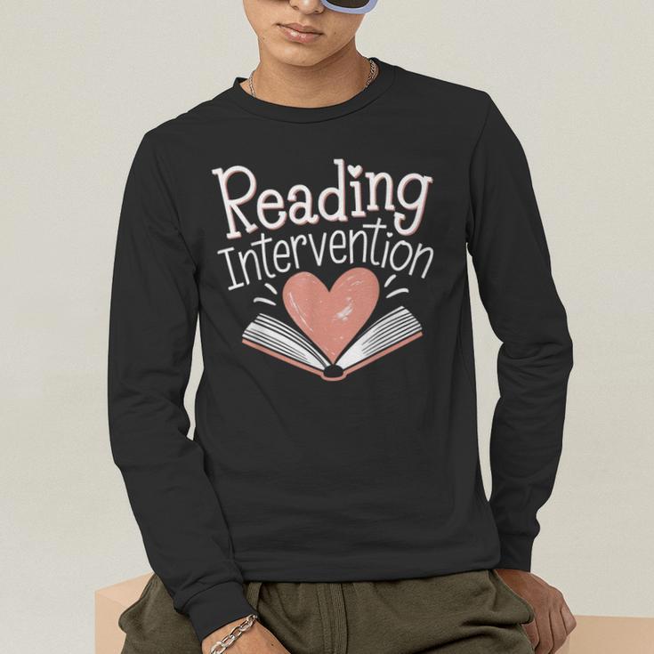 Reading Intervention Teacher Men's Long Sleeve T-Shirt, funny gift Reading Intervention Teacher Men's Long Sleeve T-Shirt, funny gift