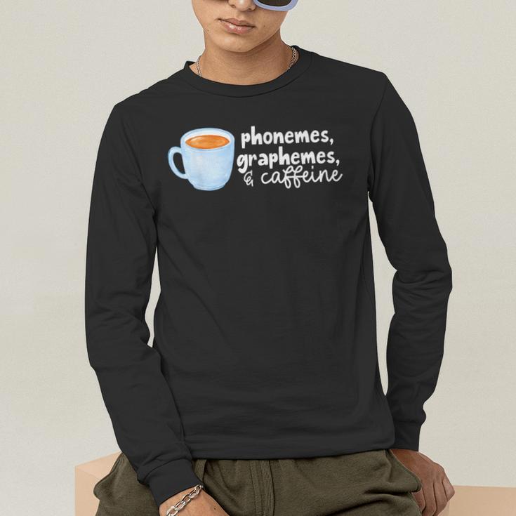 Reading Interventionist Specialist Teacher Phonemes Graphemes And Caffeine Reading Intervention -Adults Classic Fit Short Sleeve Men's Long Sleeve T-Shirt, funny gift Reading Interventionist Specialist Teacher Phonemes Graphemes And Caffeine Reading Intervention -Adults Classic Fit Short Sleeve Men's Long Sleeve T-Shirt, funny gift