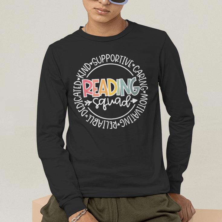 Reading Squad Teacher Reader Librarian Interventionist Team Men's Long Sleeve T-Shirt, funny gift Reading Squad Teacher Reader Librarian Interventionist Team Men's Long Sleeve T-Shirt, funny gift