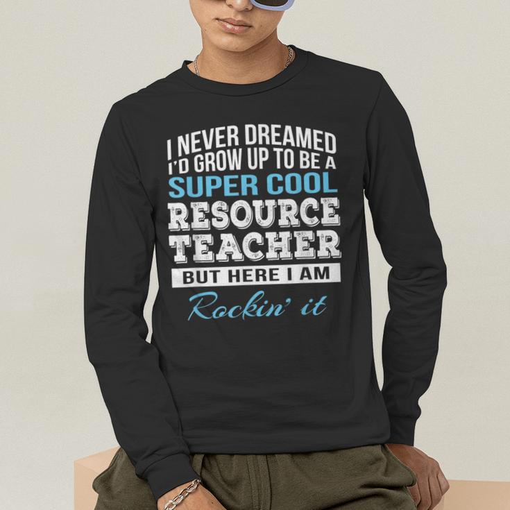 Resource Teacher Tshirt Men Women Men's Long Sleeve T-Shirt, funny gift