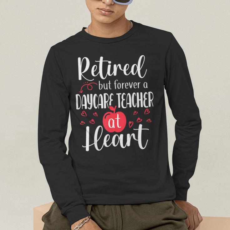 Retired Daycare Teacher Retirement For Daycare Teacher Men's Long Sleeve T-Shirt, funny gift Retired Daycare Teacher Retirement For Daycare Teacher Men's Long Sleeve T-Shirt, funny gift