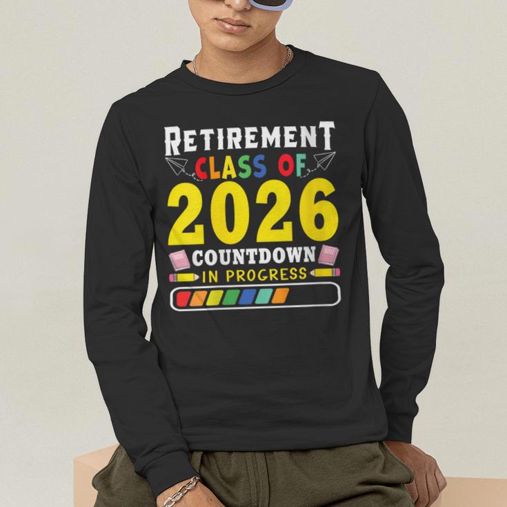 Retirement Primary Elementary Teacher 2026 Retiring Progress Men's Long Sleeve T-Shirt, funny gift Retirement Primary Elementary Teacher 2026 Retiring Progress Men's Long Sleeve T-Shirt, funny gift