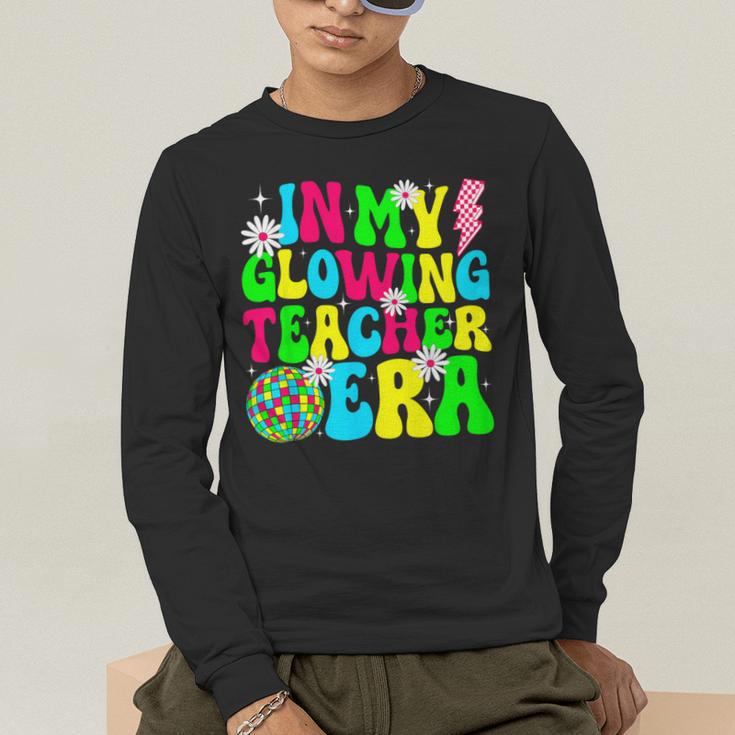 Retro Groovy In My Glowing Teacher Era Happy Teacher's Day Men's Long Sleeve T-Shirt, funny gift Retro Groovy In My Glowing Teacher Era Happy Teacher's Day Men's Long Sleeve T-Shirt, funny gift