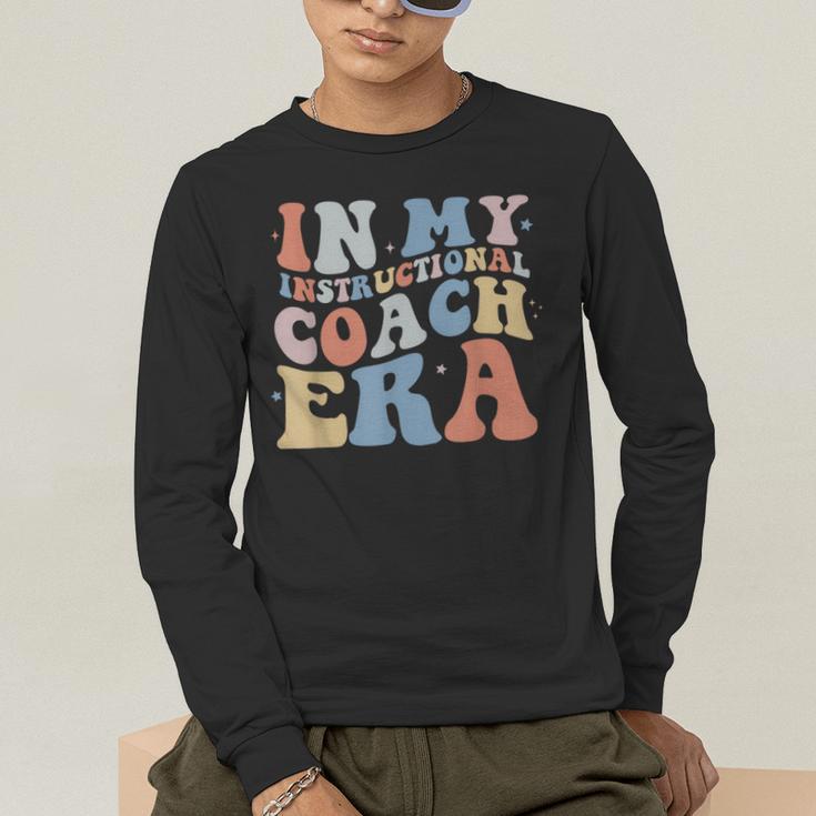 Retro Groovy In My Instructional Coach Era Teacher Men's Long Sleeve T-Shirt, funny gift Retro Groovy In My Instructional Coach Era Teacher Men's Long Sleeve T-Shirt, funny gift