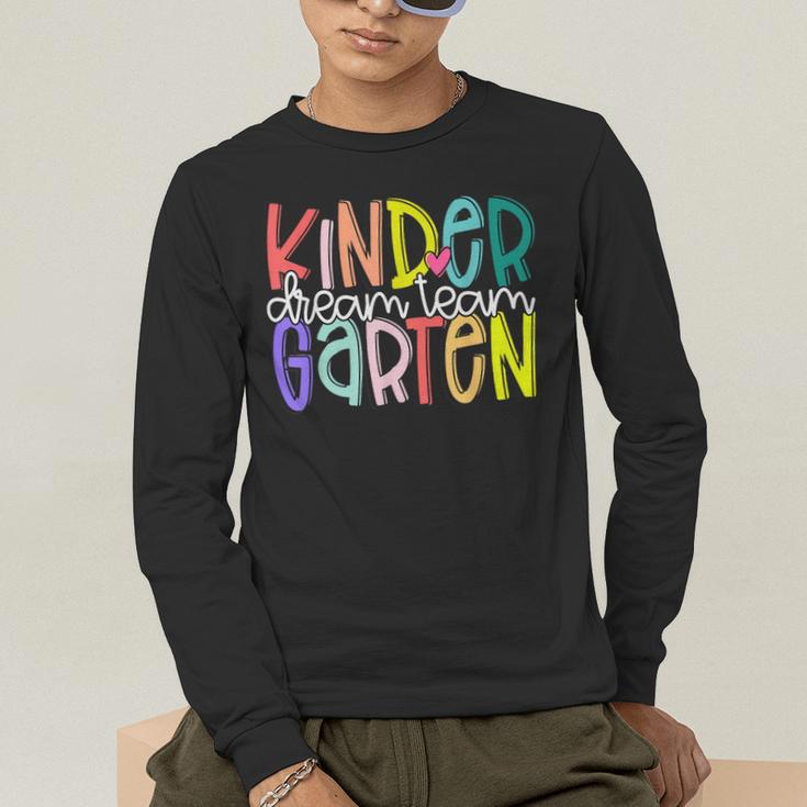 Retro Kindergarten Dream Team Back To School Teacher Kids Men's Long Sleeve T-Shirt, funny gift Retro Kindergarten Dream Team Back To School Teacher Kids Men's Long Sleeve T-Shirt, funny gift
