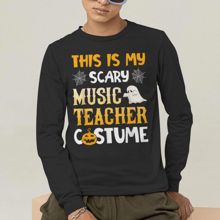 This Is My Scary Music Teacher Halloween Costumes Pajama Men's Long Sleeve T-Shirt, funny gift This Is My Scary Music Teacher Halloween Costumes Pajama Men's Long Sleeve T-Shirt, funny gift