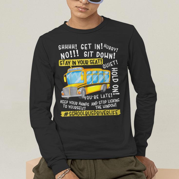 School Bus Driver Life Last Day Of School Teacher Kids Men's Long Sleeve T-Shirt, funny gift