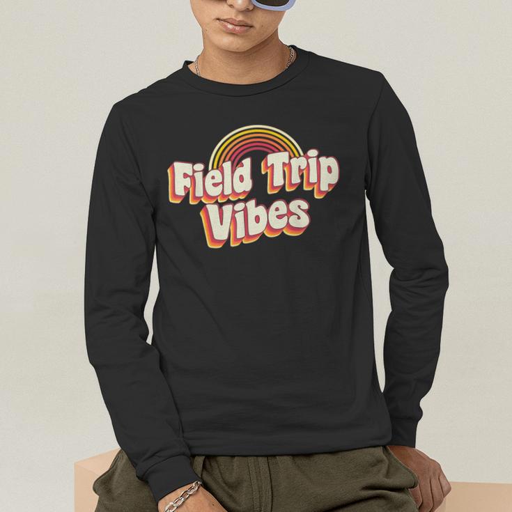 School Bus Trip Vibes Students Teachers Students Field Trip For Men Women Kids Men's Long Sleeve T-Shirt, funny gift School Bus Trip Vibes Students Teachers Students Field Trip For Men Women Kids Men's Long Sleeve T-Shirt, funny gift