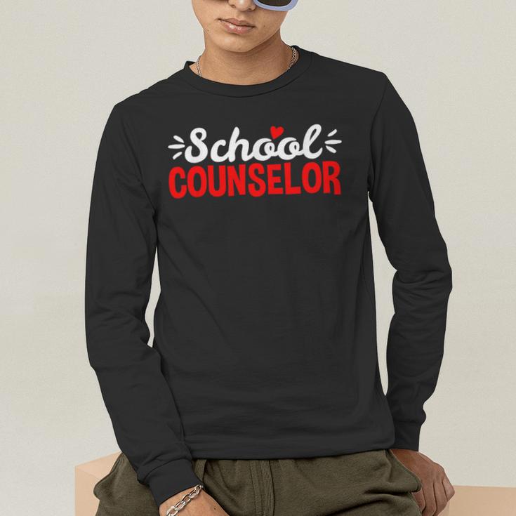 School Counselor Teacher Guidance Counseling For Men Women Kids Men's Long Sleeve T-Shirt, funny gift School Counselor Teacher Guidance Counseling For Men Women Kids Men's Long Sleeve T-Shirt, funny gift