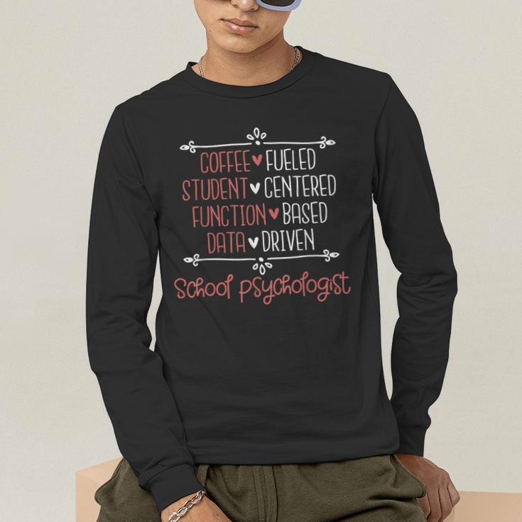 School Psychologist Coffee Student Teacher Psychology Men Women Men's Long Sleeve T-Shirt, funny gift School Psychologist Coffee Student Teacher Psychology Men Women Men's Long Sleeve T-Shirt, funny gift