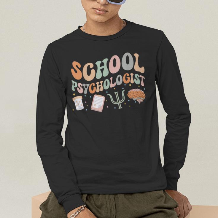 School Psychologist Teacher Psychology School Psychologist Men's Long Sleeve T-Shirt, funny gift