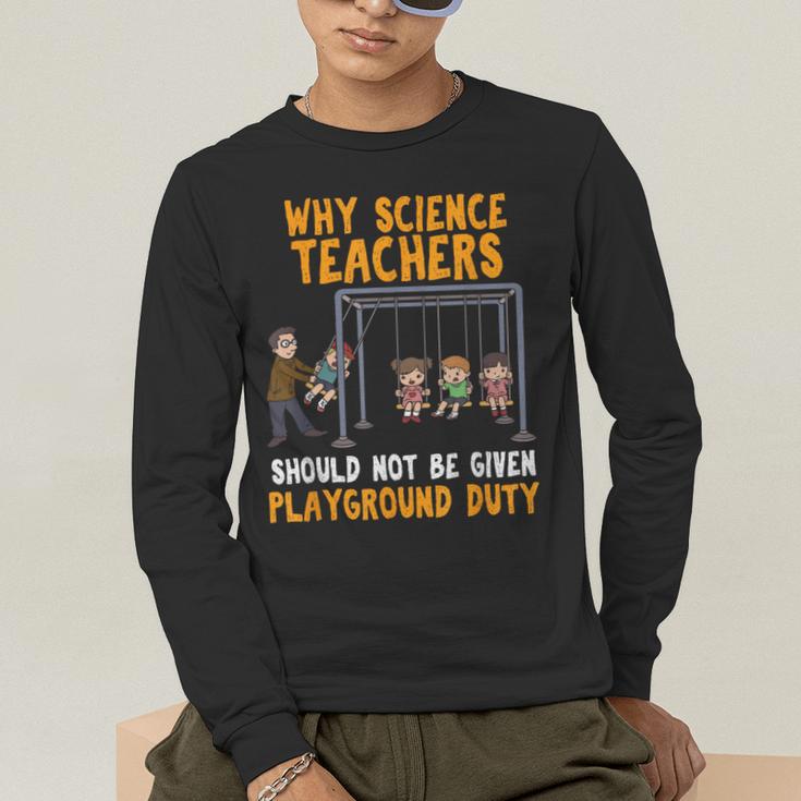 Science Physicist Chemist Teacher Vintage Men's Long Sleeve T-Shirt, funny gift