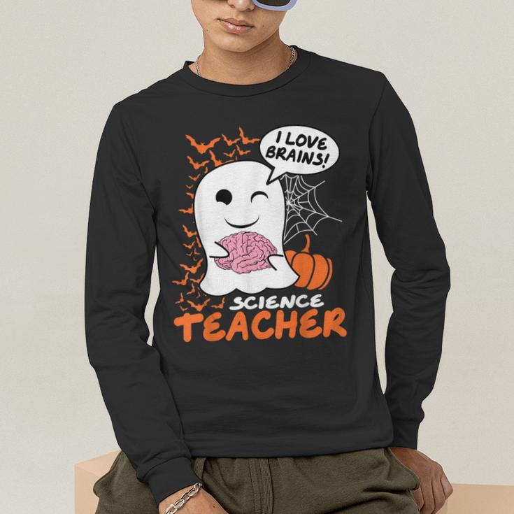 Science Teacher Cute Ghost Halloween Teacher Men Women Men's Long Sleeve T-Shirt, funny gift Science Teacher Cute Ghost Halloween Teacher Men Women Men's Long Sleeve T-Shirt, funny gift