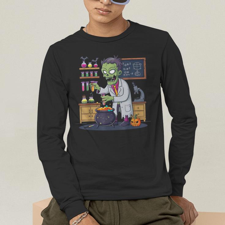 Science Teacher Halloween Shirt Zombie Chemistry Scientist Men's Long Sleeve T-Shirt, funny gift Science Teacher Halloween Shirt Zombie Chemistry Scientist Men's Long Sleeve T-Shirt, funny gift