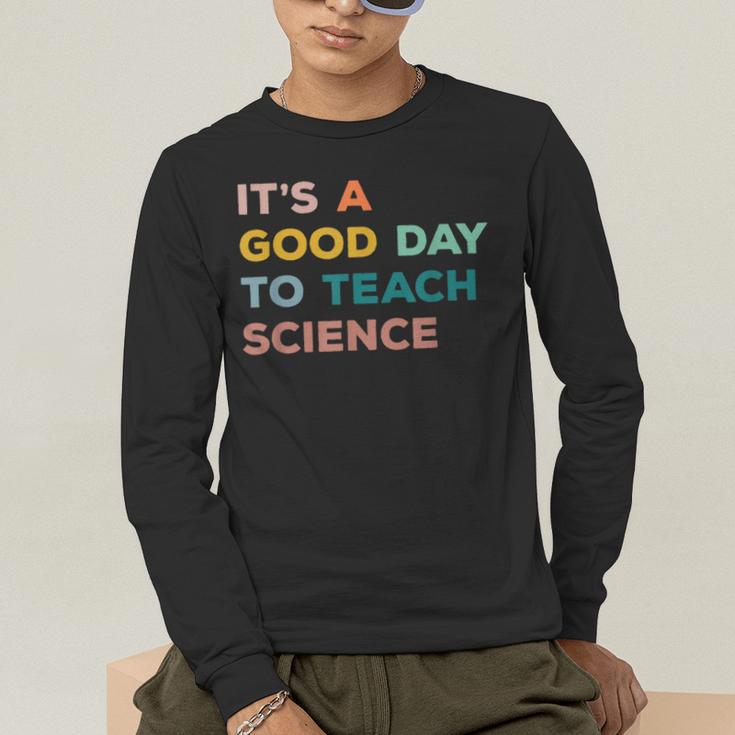 Science Teacher Its A Good Day To Teach Science Earth Men's Long Sleeve T-Shirt, funny gift Science Teacher Its A Good Day To Teach Science Earth Men's Long Sleeve T-Shirt, funny gift