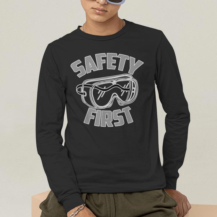 Science Teacher Shirt Safety First STEM STEAM Shirt Men's Long Sleeve T-Shirt, funny gift Science Teacher Shirt Safety First STEM STEAM Shirt Men's Long Sleeve T-Shirt, funny gift