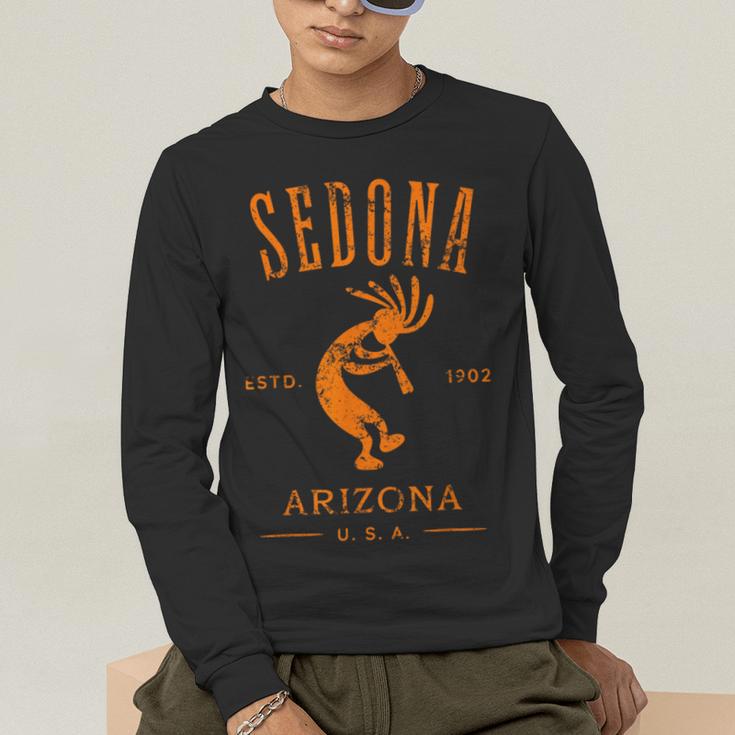 Sedona Arizona Southwestern Style Souvenir Vintage Men's Long Sleeve T-Shirt, funny gift