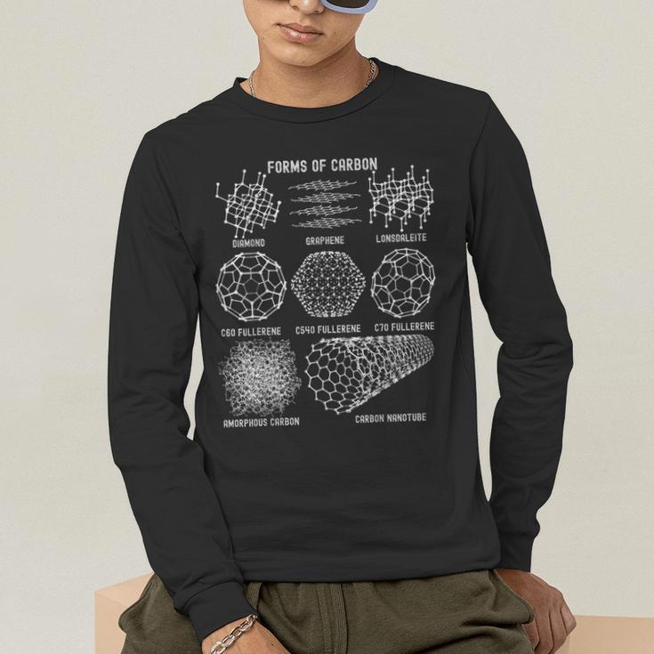 Sheldon Nerdy Forms Carbon Nanotubes Chemistry Teacher Geek Men's Long Sleeve T-Shirt, funny gift